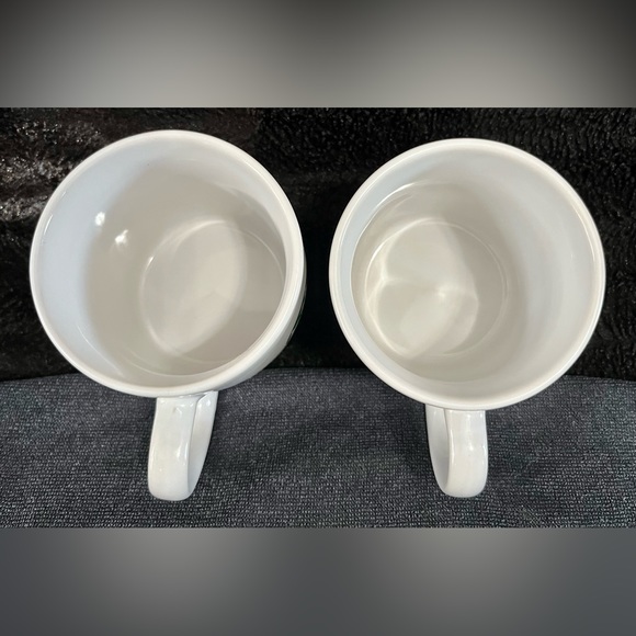 Starbucks Mermaid Logo Green 7.8 fl oz Espresso Mugs Cups Lot of 2 - Picture 3 of 9